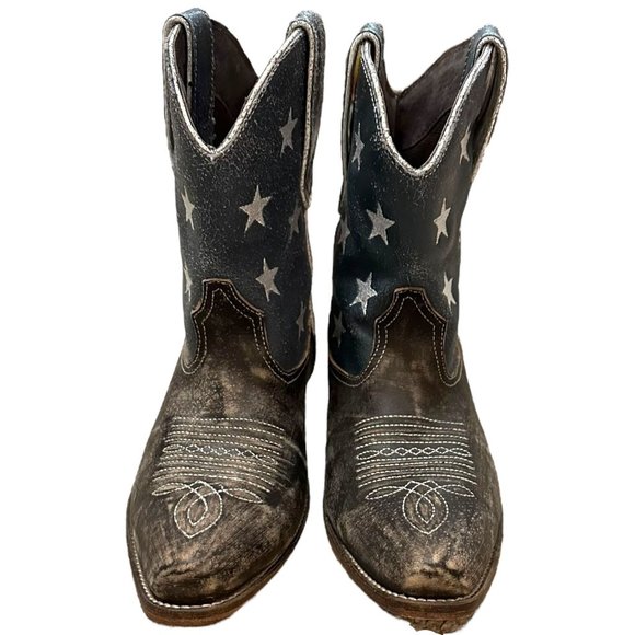 Roper Patriotic Ankle Boots - Red, White, Blue - Picture 2 of 8